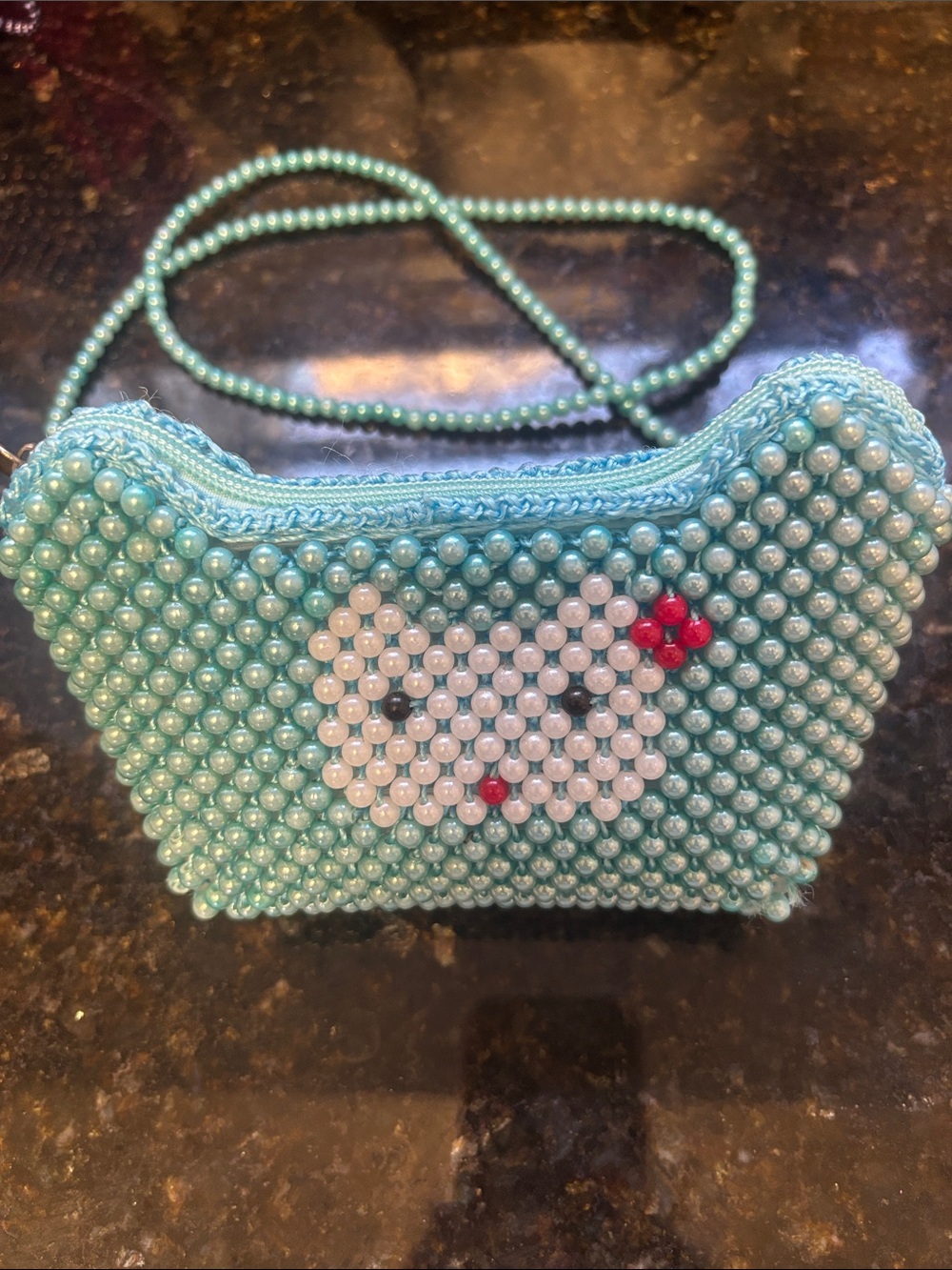 Hand Crafted Crossbody with Cat Accent